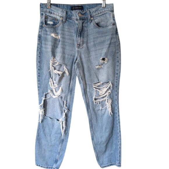 Aeropostale Distressed Mom Jeans Size 4 - Picture 1 of 5